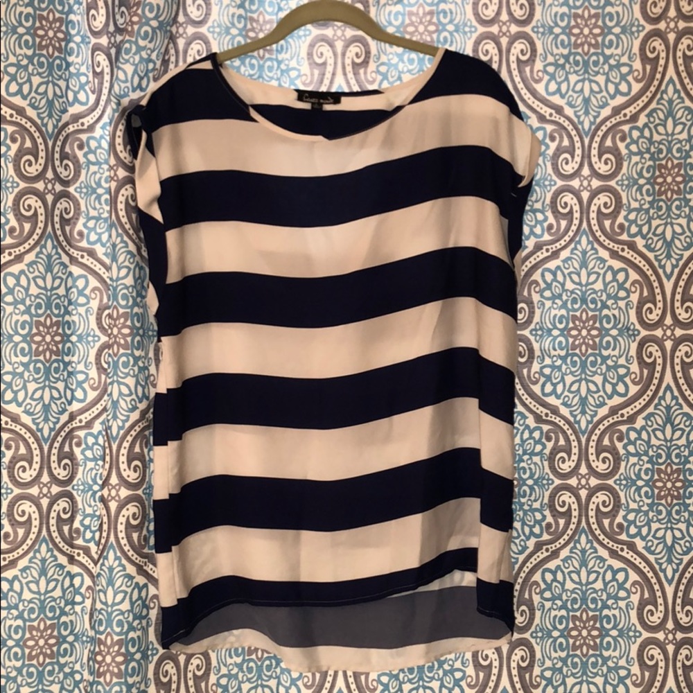 Oversized striped top